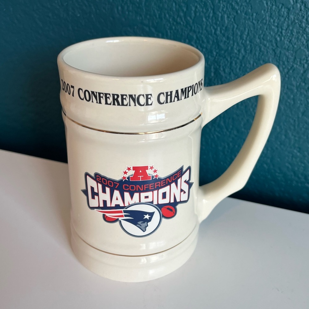 Super Bowl XLII Arizona New England Patriots NFL Football Stein Mug Cup
